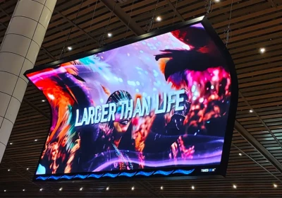 Curved LED Display Installed at MOPA Airport blog