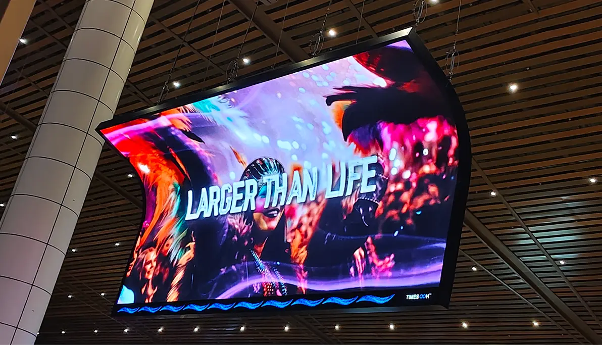 DOOH Display Installation at Goa Mopa Airport | Everglow LED Case Study