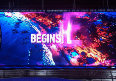 Curved LED Display Installed at MOPA Airport2