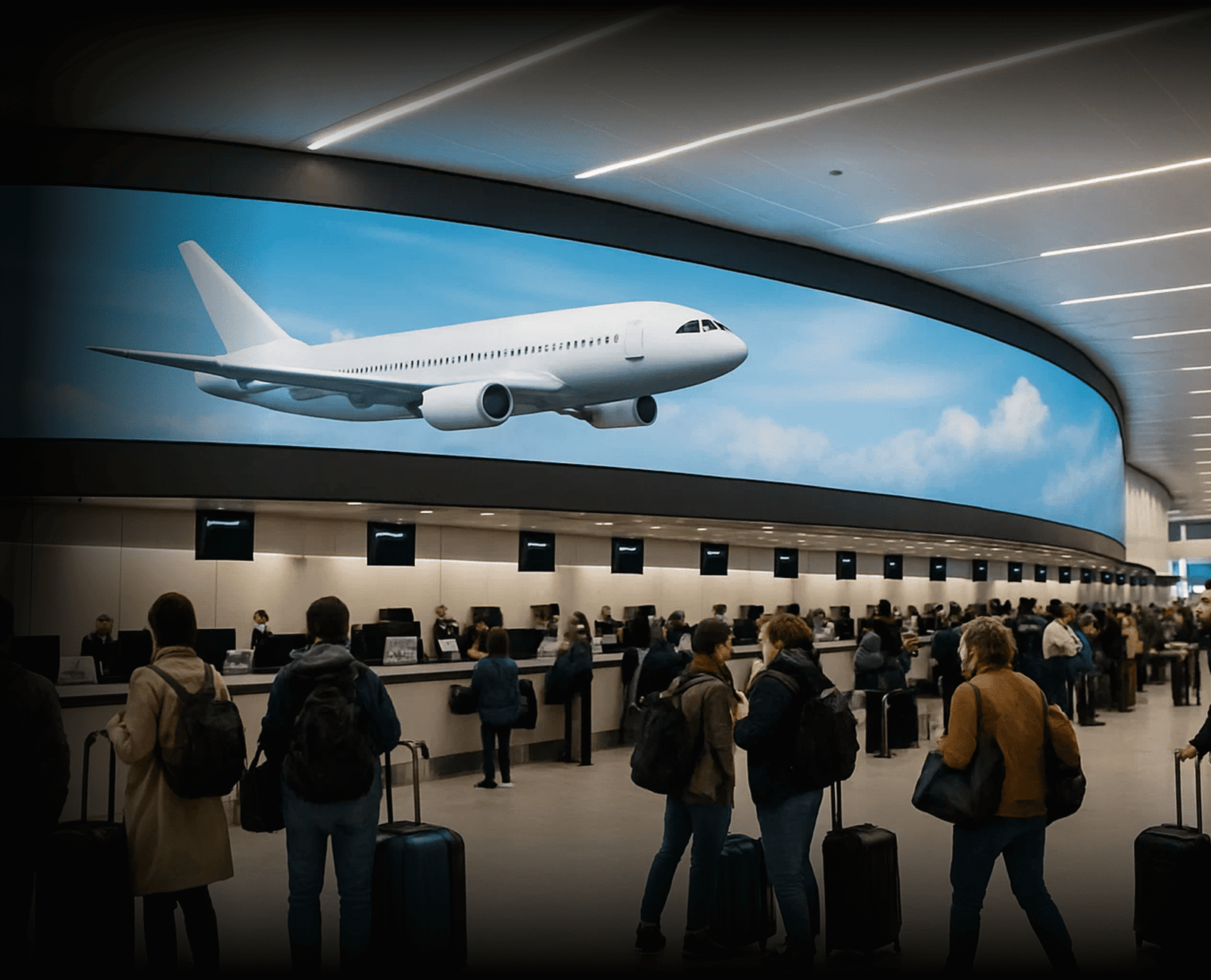 Everglow LED - Airport Indoor LED display2